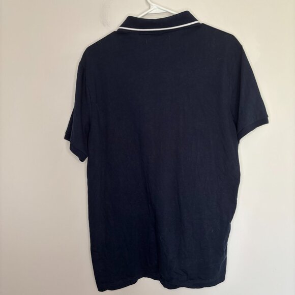 PENGUIN by Munsingwear Polo Mens L Navy Geometric Short Sleeve - Picture 2 of 7